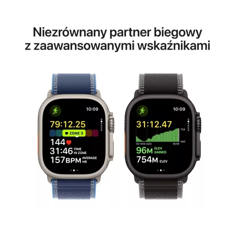 Viedpulkstenis Apple Watch Ultra 3 GPS + Cellular 49mm Melns Titāna Korpuss