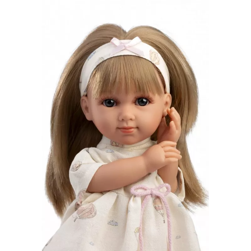 lelle Llorens Elena 35 cm — reālistiskas iezīmes, mīksts ķermenis