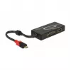 USB grafikas adapteris DeLOCK 87730 3840 x 2160 pikseļi Melns