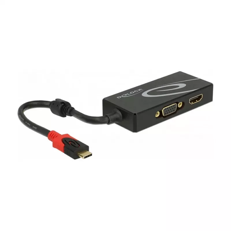 USB grafikas adapteris DeLOCK 87730 3840 x 2160 pikseļi Melns