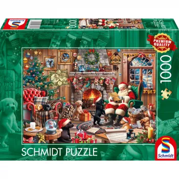Puzle Schmidt Spiele 58872 — 1000 gabali, Ziemassvētku aina, vecumam 12+