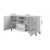 ABETO kumode 150x42x82 balts glancēts