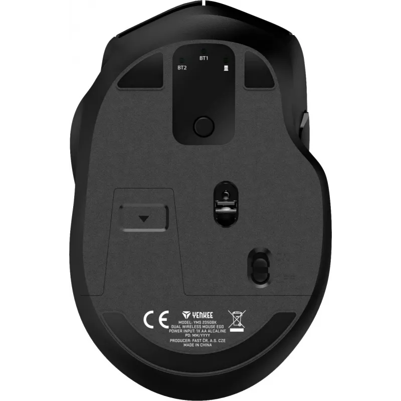 Bezvadu pele YMS 2050BK EGO Optic 1600DPI DUAL WL+B