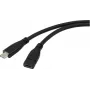 Renkforce USB kabelis USB 3.2 Gen1 USB-C® spraudnis, USB-C® ligzda 1,00 m melns RF-5720414 (RF-5720414)