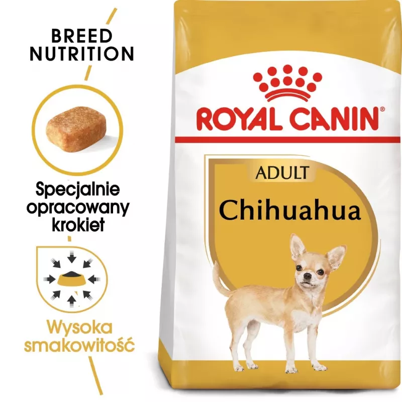 Sausā suņu barība Royal Canin Chihuahua Adult 1.5 kg — vista, 28% olbaltumvielu, mazo/īpaši mazo šķirņu suņiem