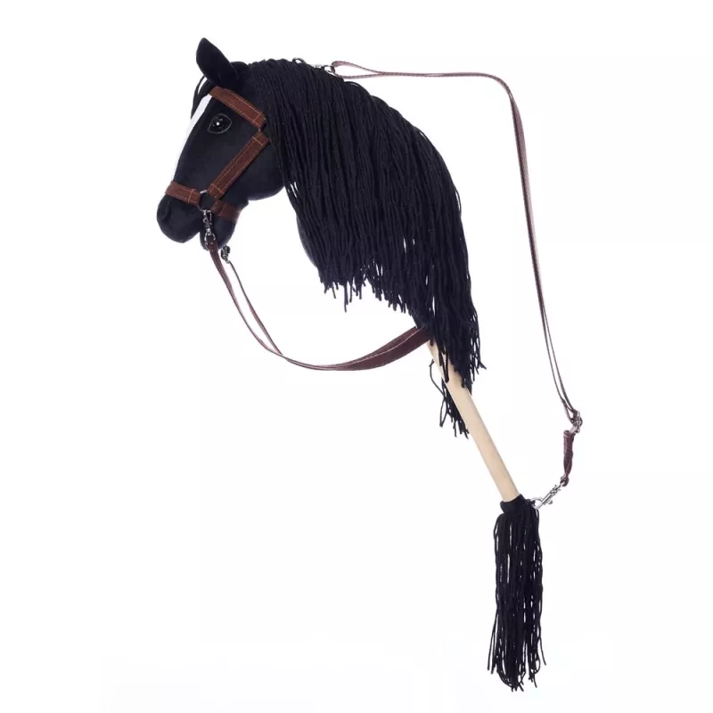 Nūja ar zirga galvu HOPPIHORSE Hobby Horse A3 melna