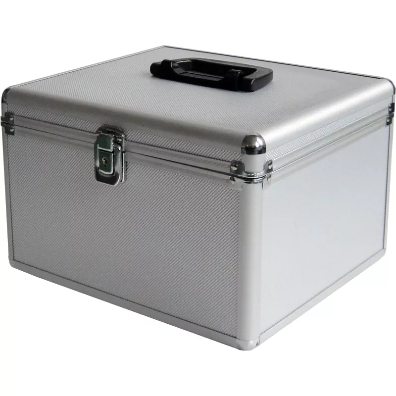 MEDIARANGE BOX76 - Uzglabāšanas kaste - 300 diskiem - Sudraba - Flīss - Plastmasa - Koks - 120 mm - Alumīnijs