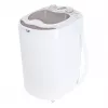 Veļas mašīna ar augšējo ielādi Adler AD 8055, pārnēsājama ar 3 kg ietilpību, krēmkrāsā, rotējoša vadība, 150 W