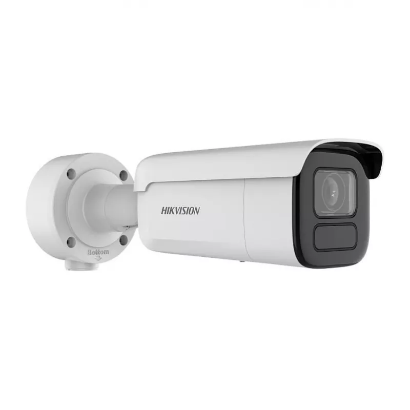 IP drošības kamera Hikvision Ultra Series DS-2CD3B86G2T-IZHSY 4K 3840×2160 Bullet, 2,8–12 mm motorizēts objektīvs, 1/1,8 collu CMOS, iekštelpām/ārtelpām, sienas stiprinājums, 360° rotācija