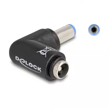 DeLOCK 80794 vadu savienotājs līdzstrāvai 5,5 x 2,1 melns vīrišķais/siev. dzimums