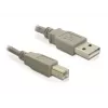 USB kabelis DeLOCK 82215 1,8 m USB A USB B pelēks