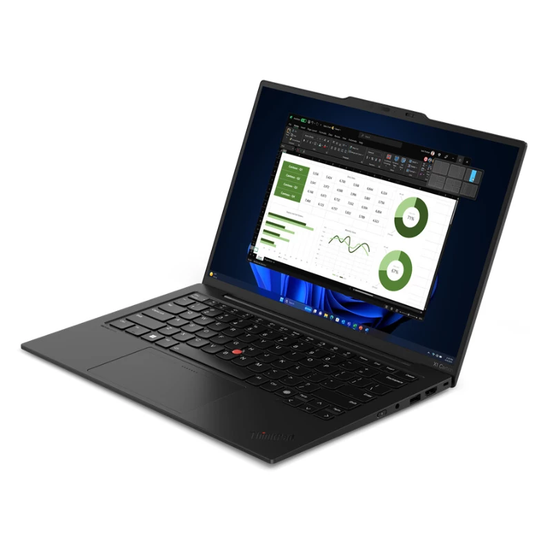 Lenovo ThinkPad X1 Carbon Gen 12 Core™ Ultra 7 155U 512GB SSD 32GB 14 WUXGA (1920x1200) IPS WIN11 Pro IR tīmekļa kamera ECLIPSE Melns izgaismota tastatūra pirkstu nospiedumu lasītājs 1 GW