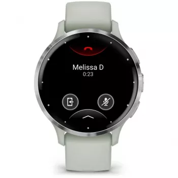 Garmin Venu 3S 3,05 cm (1.2) AMOLED 41 mm digitāls 390 x 390 pikseļi skārienjūtīgs pelēks, sudrabs Wi-Fi GPS (satelīts)