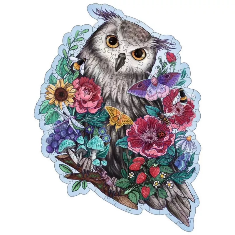 Koka puzle “Noslēpumainā pūce” (150 gabali)