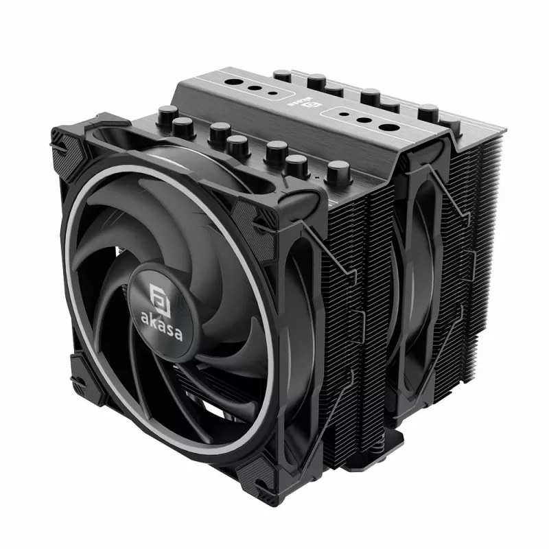 Gaisa dzesētājs Akasa SOHO H7 12 cm Melns 500-2000 RPM Keramikas gultnis