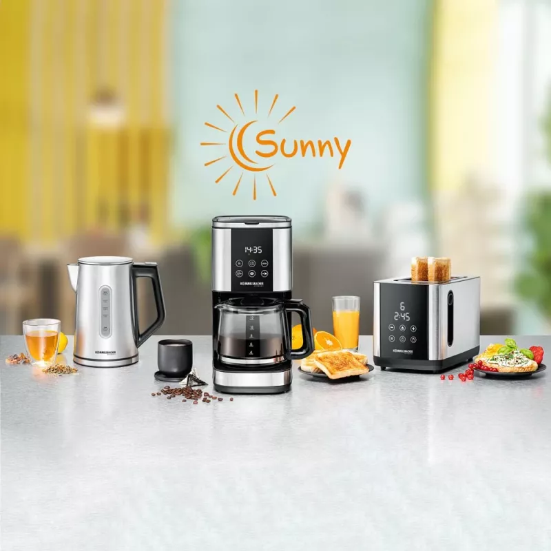Toaster Rommelsbacher TO850 2 šķēlēm, 850 W, nerūsējošais tērauds/melns, XL spraugas