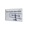 Gembird MS-D2ST-02 monitora galda statīvs (pagriežams, noliecams, grozāms), 13”-32”, melns