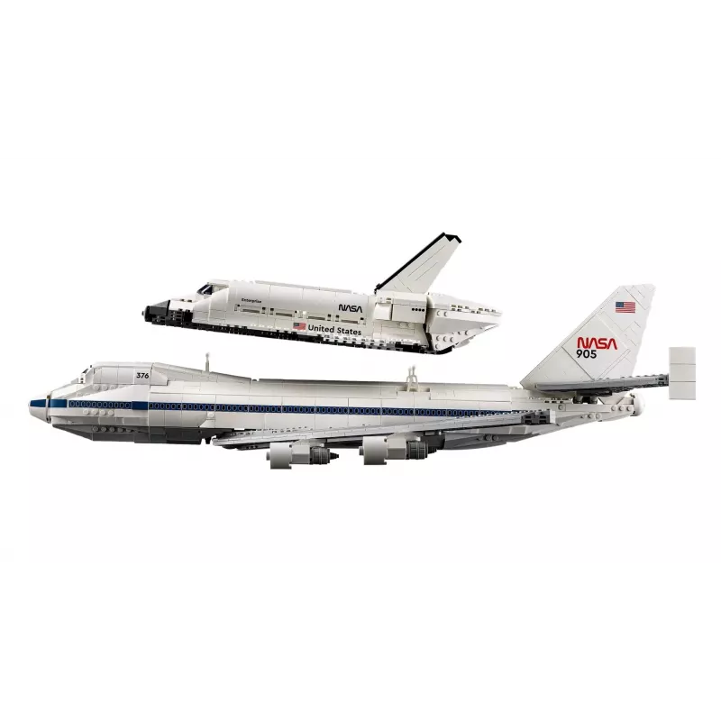 LEGO Icons Shuttle Aircraft 10360 būvkomplekts — 2417 detaļas, 270 × 535 × 630 mm displeja modelis