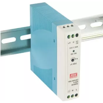 Barošanas bloks MEAN WELL MDR-20-12 20W Zils Balts