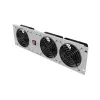 Ventilācijas panelis vertikāls 19 collu statīva skapim, 3 ventilatori, 230 V, pelēks