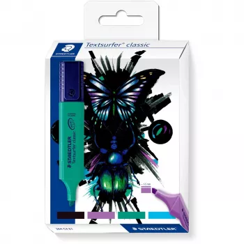 Marķieris Staedtler Textmarker classic cool & cute Design 4 gab. komplekts