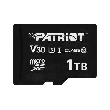 MicroSDXC atmiņas karte PATRIOT VX Series 1 TB — UHS‑I, Class 10, U3, V30, 90 MB/s lasīšana, 80 MB/s rakstīšana