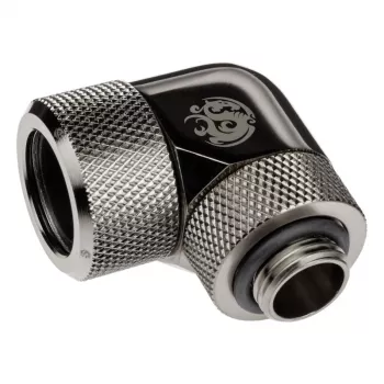 Adapter 90° BitsPower Advanced Multi-Link G1/4 colla AG uz 16 mm OD cietās caurules, rotējams