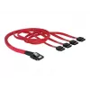 Delock - SATA-/SAS kabelis - 4 joslu - SATA (W) uz 36 PIN 4iMini MultiLane (M) - 50 cm (83057)