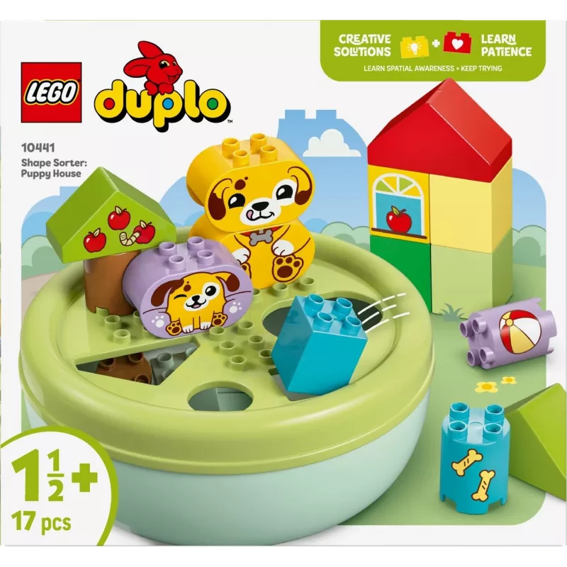 Konstrukciju rotaļlieta LEGO DUPLO Formu šķirotājs Kucēna māja 10441, 17 gabali, vecumam no 1½ līdz 5 gadiem