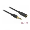 Audio kabelis DeLOCK 85629 1m 3.5mm melns