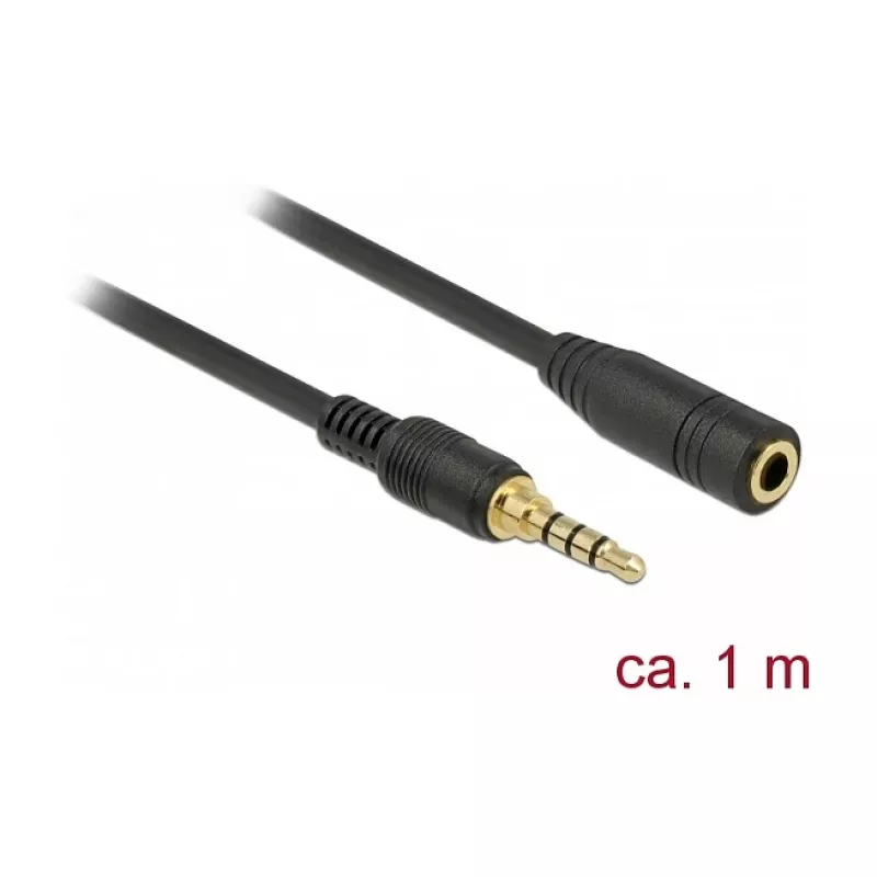 Audio kabelis DeLOCK 85629 1m 3.5mm melns