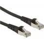 Roline - komutācijas kabelis - RJ-45 (V) uz RJ-45 (V) - 1,5 m - SFTP - CAT 6a - melns
