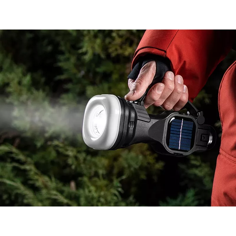 Lukturis TRACER Camping Torch 47140 ar saules uzlādi, ūdensnecaurlaidīgs