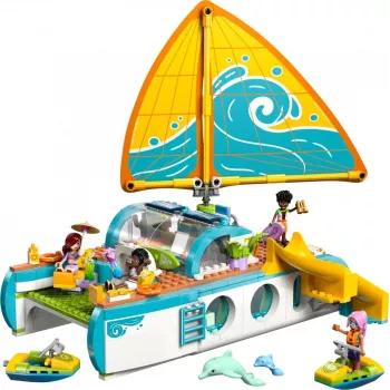 LEGO Friends spēļu komplekts Ceļojumu laivas piedzīvojums 42664 — 685 detaļas, 4 mini-lelles, vecumam 8+, 260×190×320 mm