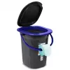 Atkritumu tvertne Greenblue GB320BB Melni Zila Plastmasa 19L