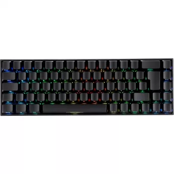 Deltaco GAM-100-DE - 65% - USB + Bluetooth - mehāniskais slēdzis - QWERTZ - RGB-LED - Melns