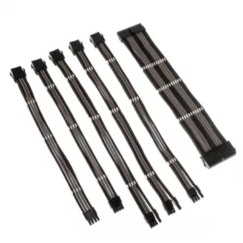 Kabeļa pagarinājuma komplekts Kolink Core Adept — pīts PET apvalks, vara vadi, 0,30–0,35 m, 6 gb. komplekts
