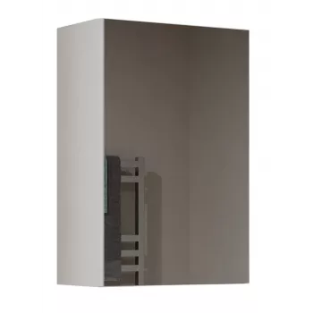 Vannas istabas sienas skapītis top e shop POLA 1DL BIEL — 400×220×600 mm, 3 plaukti, balts