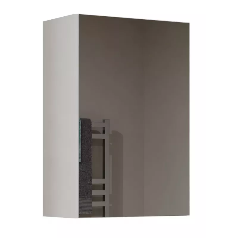 Vannas istabas sienas skapītis top e shop POLA 1DL BIEL — 400×220×600 mm, 3 plaukti, balts