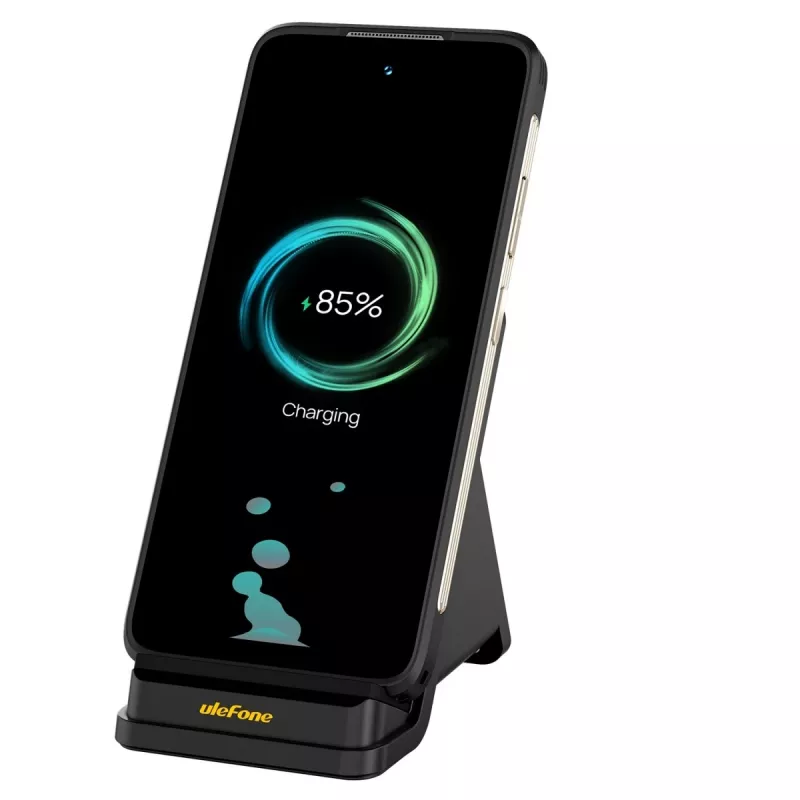 UleFone iekštelpu viedtālruņa lādētājs WCS01 — 50 W USB Type-C, bezvadu ātrā uzlāde, melns
