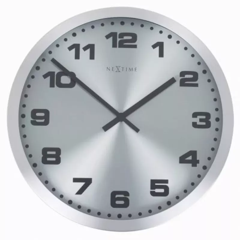 NeXtime pulkstenis 2906zw Mercure, Ø25 cm, sienas, sudrabs