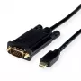 ROLINE 11.04.5976 Video kabeļa adapteris 1,5 m Mini DisplayPort VGA (D-Sub) melns (11.04.5976)