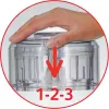Tefal DPA 130 LA MOULINETTE 1000 1000 W Caurspīdīgs, Balts