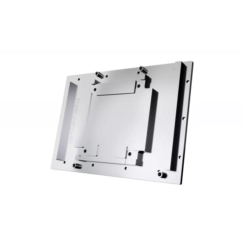 Aizmugures plāksne Alphacool 10269 akrils alumīnijs hroms varš neilons melna 155.5x235.9x34mm
