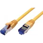 Value 21.99.1934 RJ45 tīkla kabelis, komutācijas kabelis CAT 6a S/FTP 0,30 m dzeltens 1 gab.