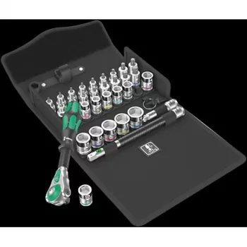 Wera 05003536001 8100 SB All-in Zyklop Speed sprūdrata komplekts, 3/8 collas, 35 gab.
