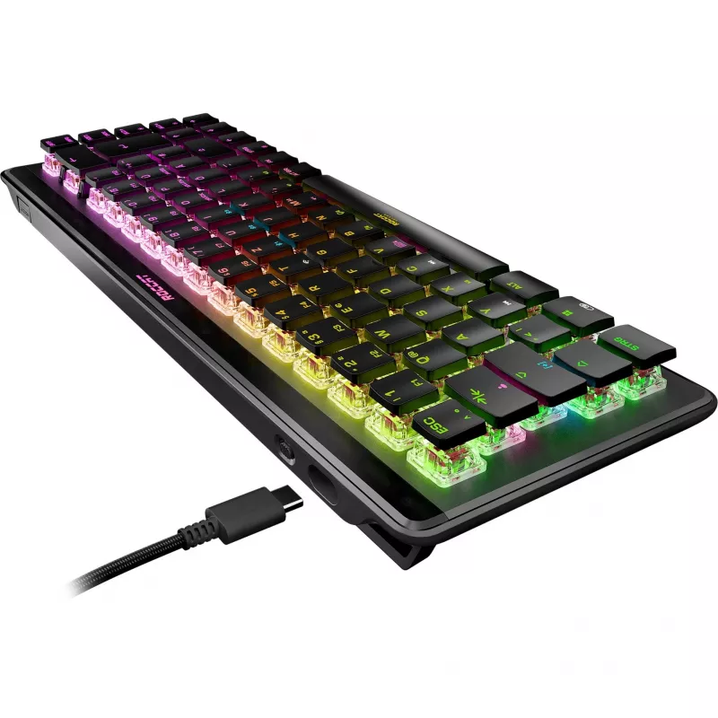 Vulcan II Mini Air, Gaming Keyboard melns, DE-Layout, TITAN II Optical Red