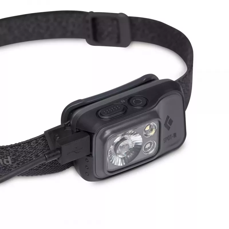Melns Diamond SPOT 400-R HEADLAMP GRAPHITE galvas lukturis