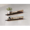 Cama set of two shelves 125cm SOHO lefkas oak/Melns