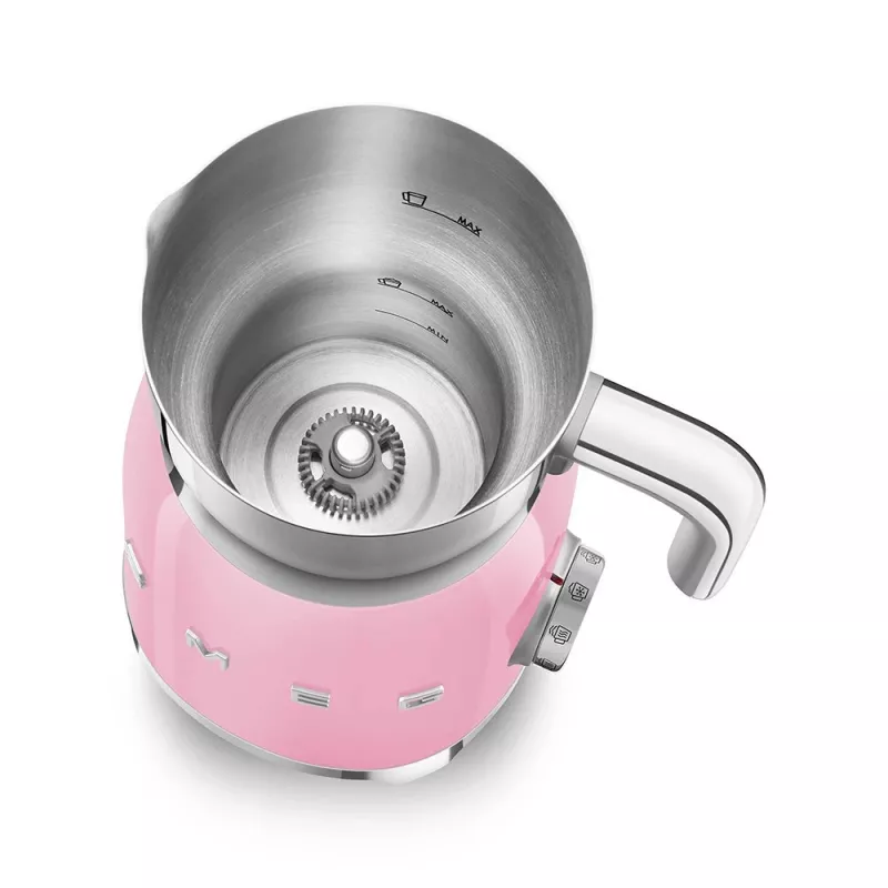 Automātiskais piena putotājs Smeg MFF11PKEU Rose Stainless steel 500W